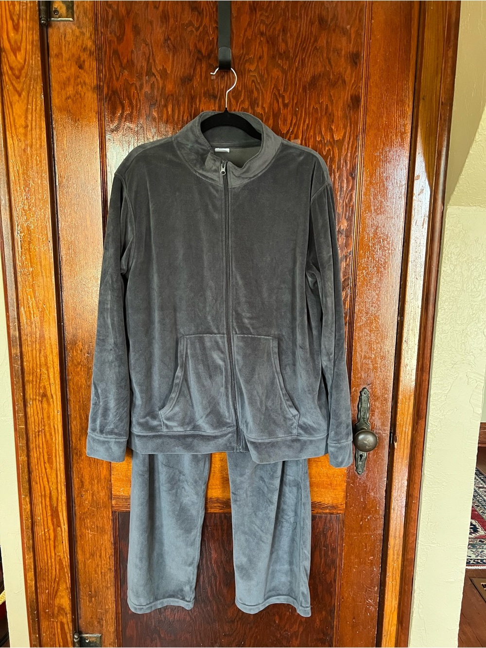 Athletic Works Black Plush Hoodie with Tag Detail